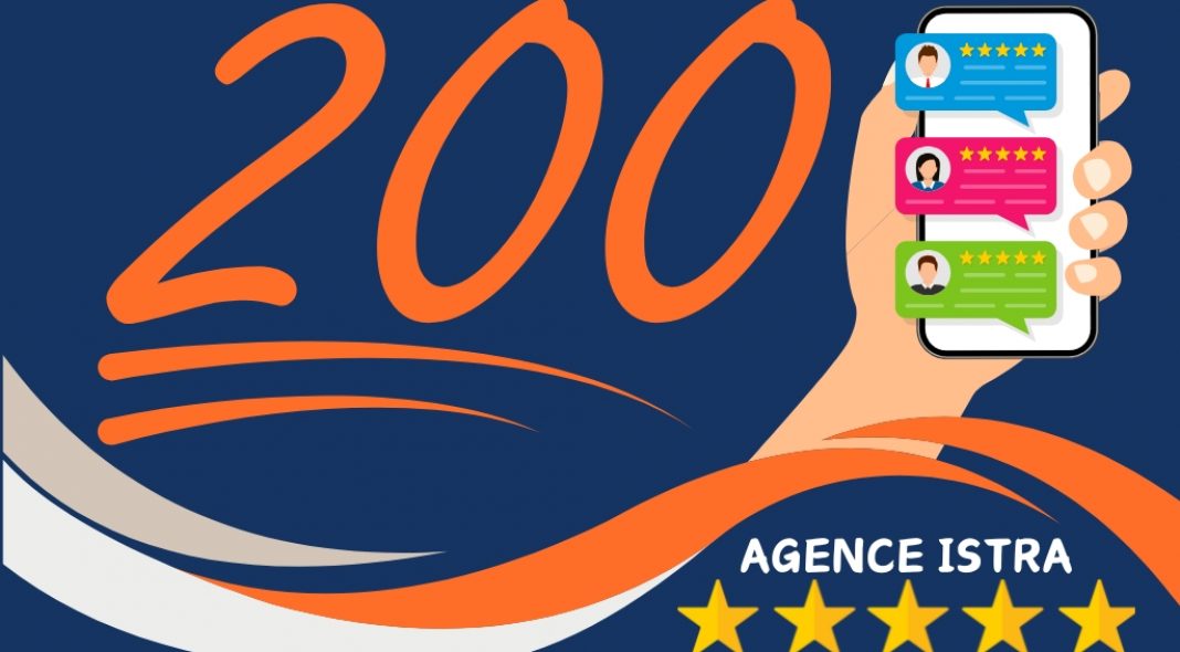 200ème Avis Clients de l'agence Istra sur Google