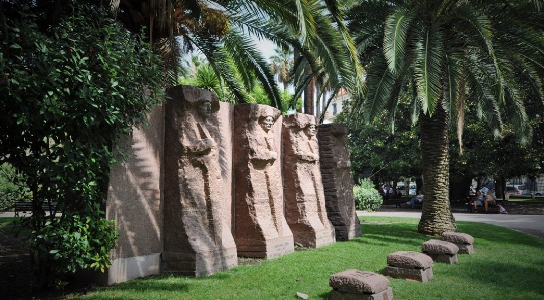 Le jardin Alsace-Lorraine à Nice, boulevard Victor Hugo