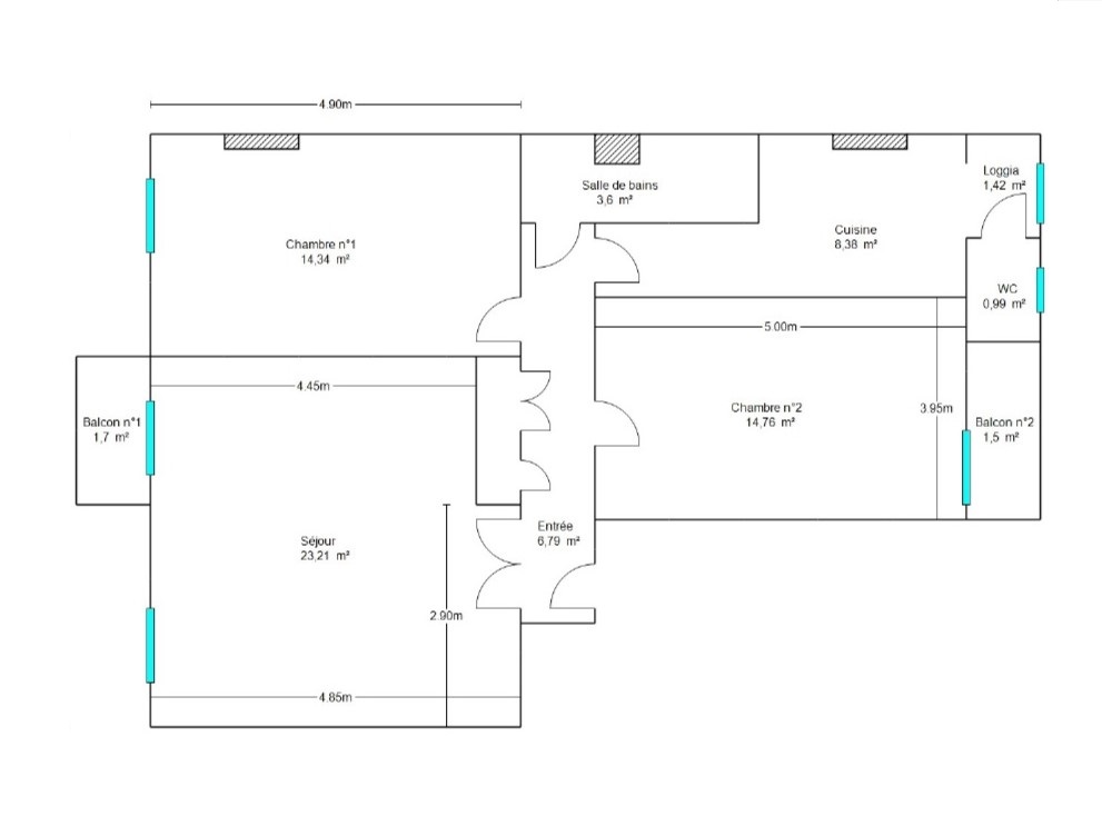 Croquis appartement à vendre