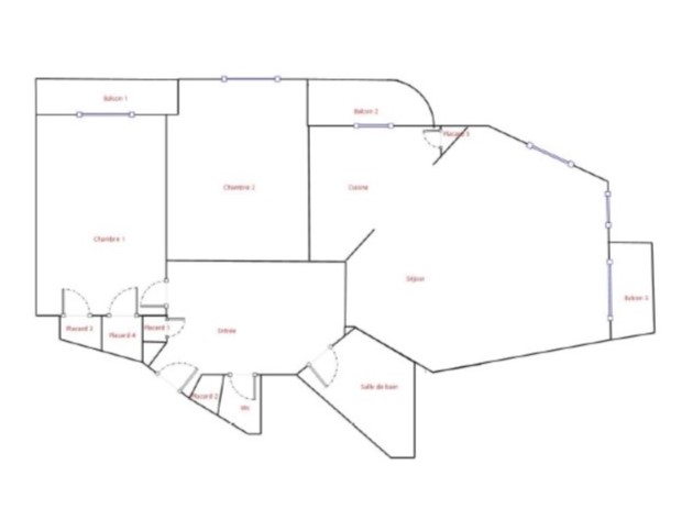 Croquis appartement à vendre Nice Trachel