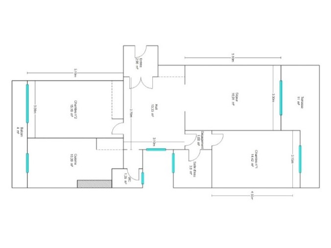Croquis Sirius - Appartement F3 à vendre