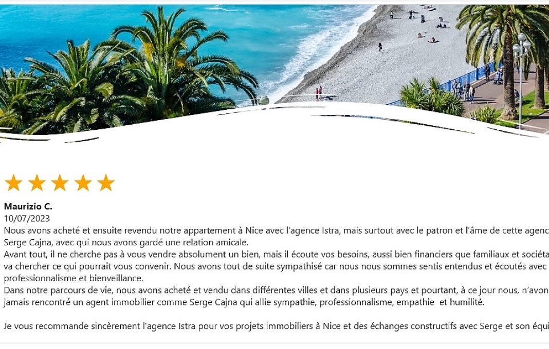 Avis client Maurizio 2023