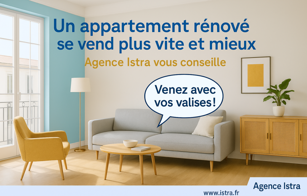 Un appartement rénové se vend plus vite et mieux