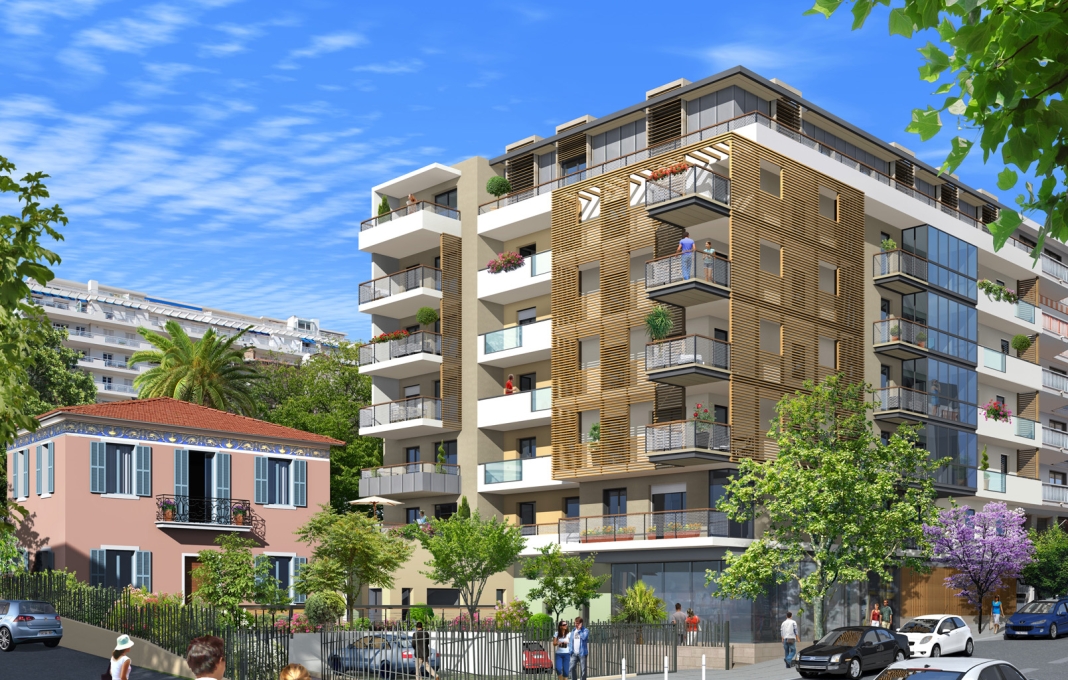 La résidence Myriazur sur le boulevard François Grosso