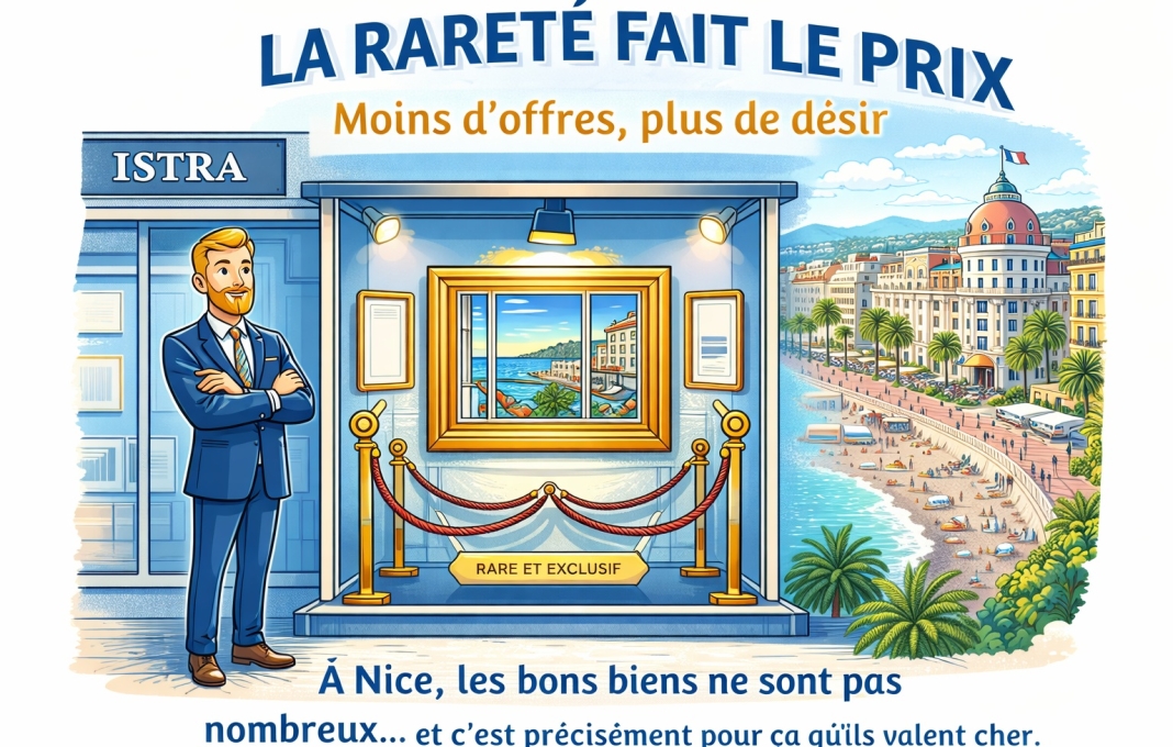 Immobilier Nice - la rareté fait le prix des appartements et maisons