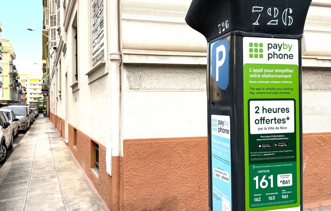 Parking Nice - Gratuit 2 heures - 1er septembre 2026