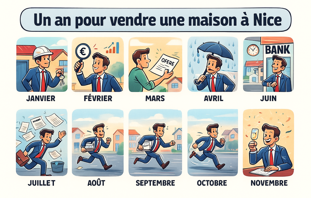 Derrière chaque vente immobilière, des imprévus et du suspense : retour sur un an de négociations pour une maison à Nice.